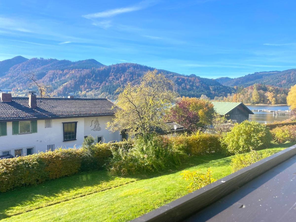 Feines Studio direkt am See mit Traumpanorama Schliersee Exterior foto